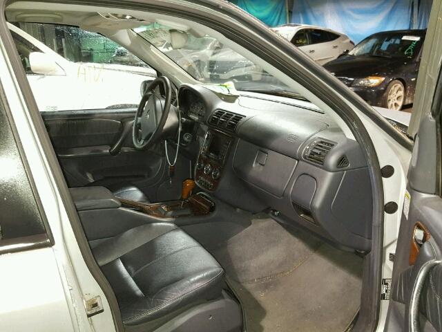 4JGAB75E33A401077 - 2003 MERCEDES-BENZ ML 500 SILVER photo 5