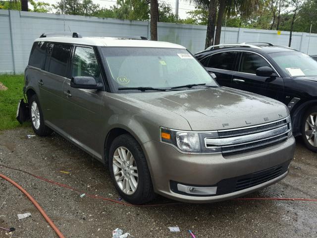 2FMHK6C80DBD29394 - 2013 FORD FLEX SEL ბეჟი ფოტო 1