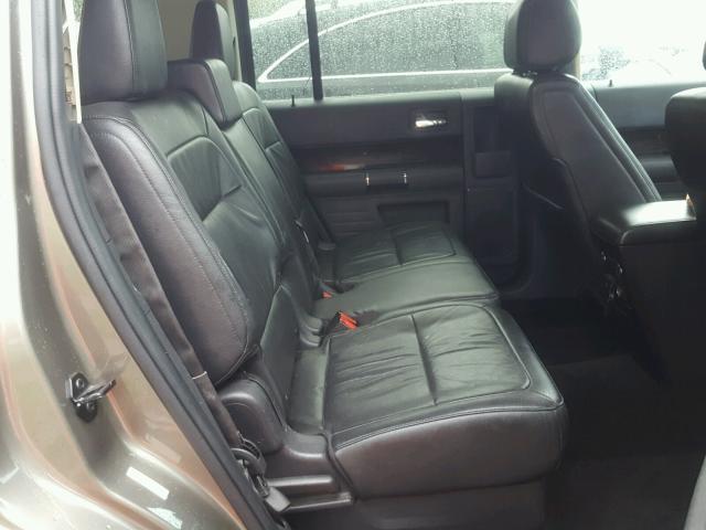2FMHK6C80DBD29394 - 2013 FORD FLEX SEL ბეჟი ფოტო 6