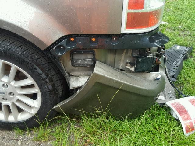 2FMHK6C80DBD29394 - 2013 FORD FLEX SEL ბეჟი ფოტო 9