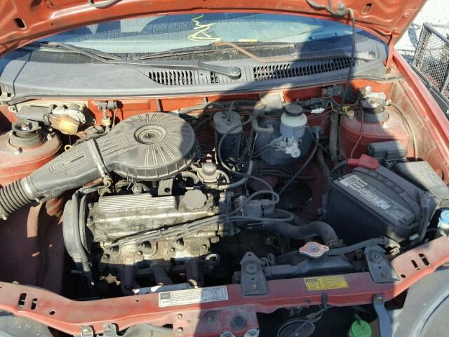 2C1MR2264V6759010 - 1997 GEO METRO RED photo 7