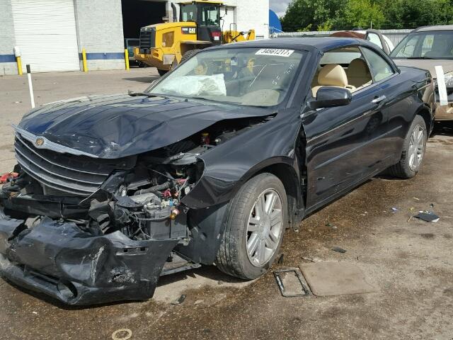 1C3LC65M48N636958 - 2008 CHRYSLER SEBRING LI BLACK photo 2