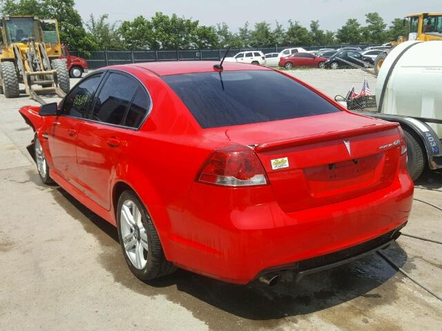 6G2ER57738L130643 - 2008 PONTIAC G8 RED photo 3