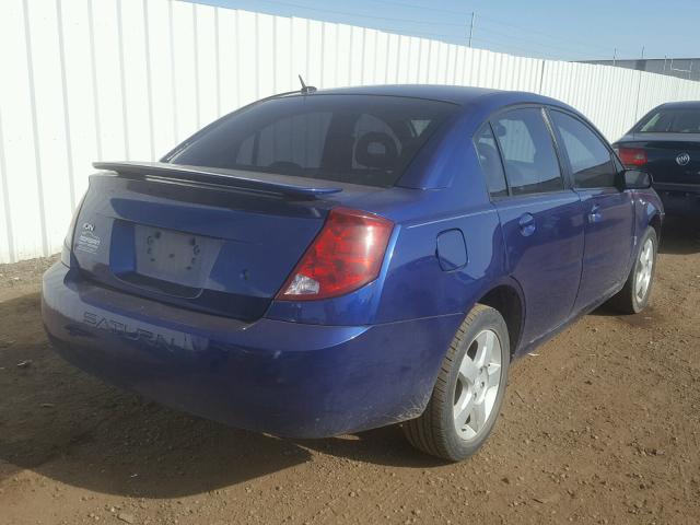1G8AZ55F76Z198756 - 2006 SATURN ION LEVEL BLUE photo 4