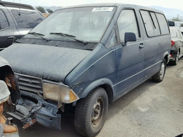 1FMCA11U5PZC43936 - 1993 FORD AEROSTAR GREEN photo 2