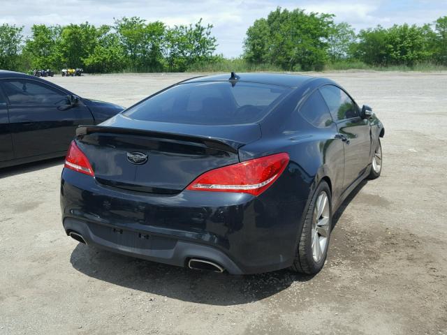 KMHHU6KH6AU004878 - 2010 HYUNDAI GENESIS CO BLACK photo 4