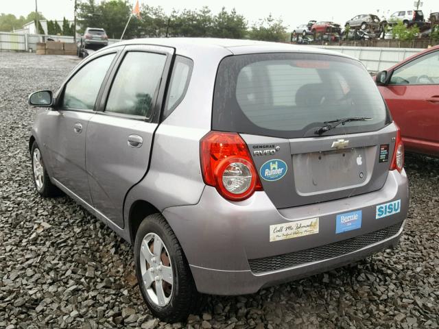 KL1TD66E69B633537 - 2009 CHEVROLET AVEO LS 银色 照片 3