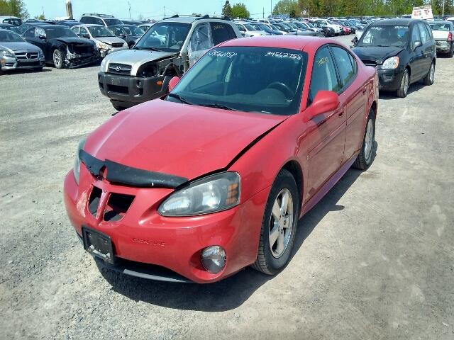 2G2WP552081193266 - 2008 PONTIAC GRAND PRIX RED photo 2