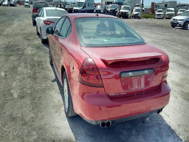 2G2WP552081193266 - 2008 PONTIAC GRAND PRIX RED photo 3