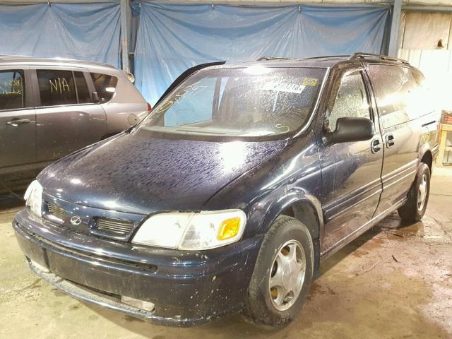 1GHDX03E6YD352664 - 2000 OLDSMOBILE SILHOUETTE BLUE photo 2