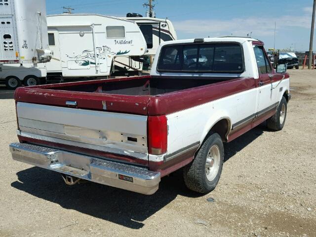 1FTDF15N9LPB03259 - 1990 FORD F150 RED photo 4