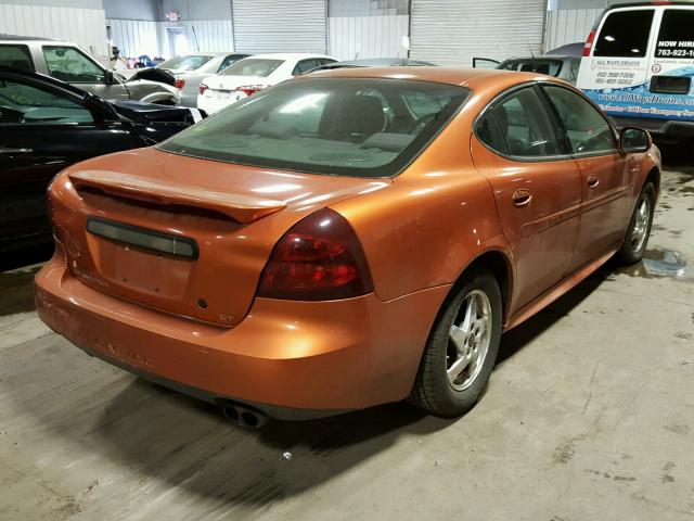 2G2WP522241246970 - 2004 PONTIAC GRAND PRIX ORANGE photo 4