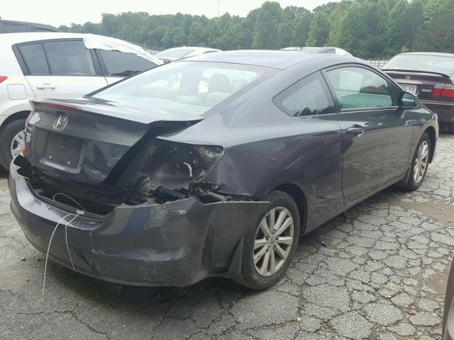 2HGFG3B03CH539055 - 2012 HONDA CIVIC EXL GRAY photo 4