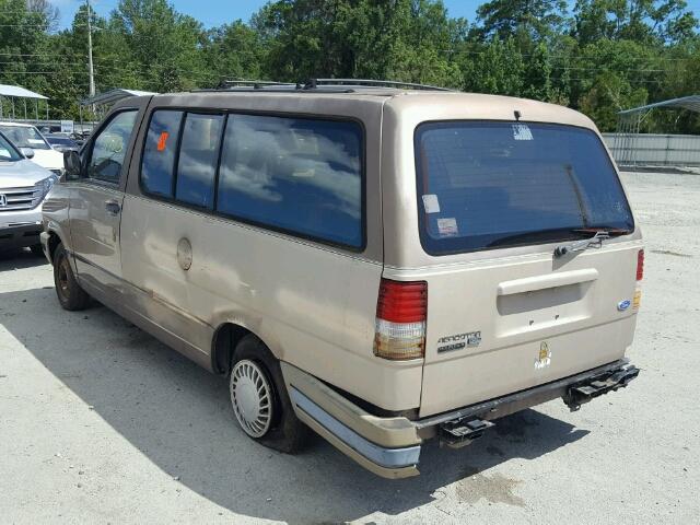 1FMDA31U9MZA40222 - 1991 FORD AEROSTAR BROWN photo 3