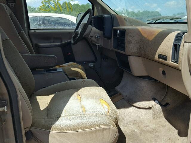 1FMDA31U9MZA40222 - 1991 FORD AEROSTAR BROWN photo 5