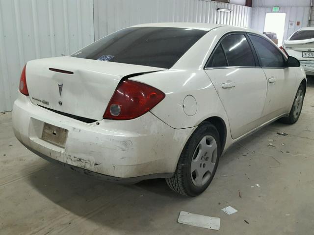 1G2ZF57B884297991 - 2008 PONTIAC G6 VALUE L WHITE photo 4