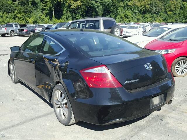 1HGCS12809A023917 - 2009 HONDA ACCORD EXL BLACK photo 3