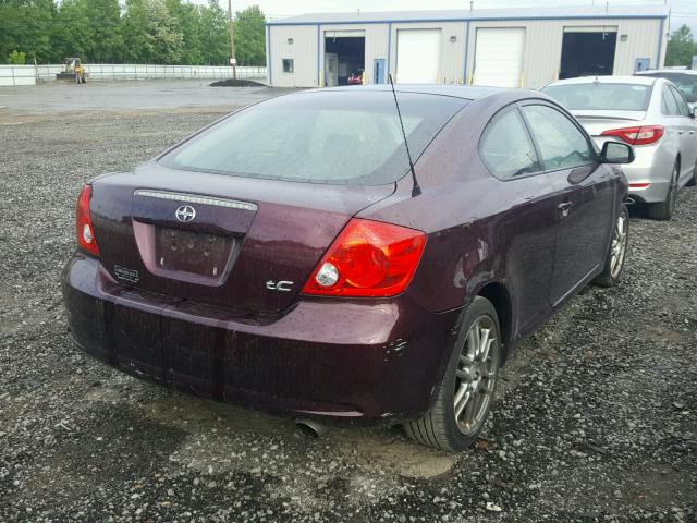 JTKDE167370179666 - 2007 TOYOTA SCION TC PURPLE photo 4