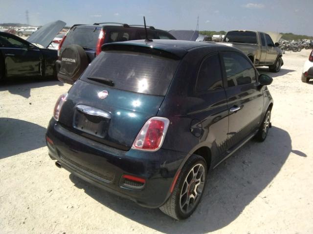 3C3CFFBR9DT573860 - 2013 FIAT 500 SPORT BLUE photo 4