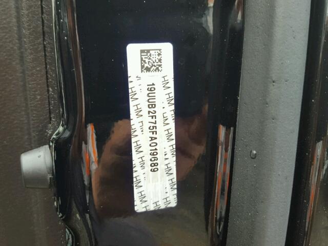 19UUB2F75FA019689 - 2015 ACURA TLX ADVANC 黑色 照片 10