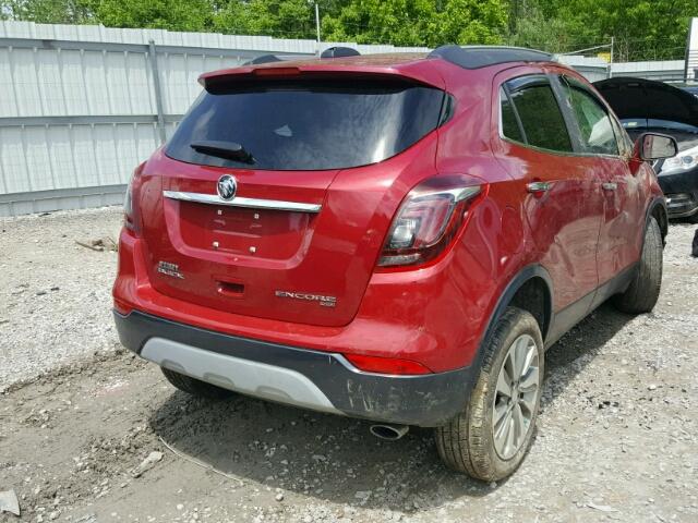 KL4CJESB8HB178108 - 2017 BUICK ENCORE PRE RED photo 4