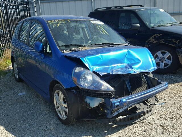 JHMGD38628S035568 - 2008 HONDA FIT SPORT BLUE photo 1