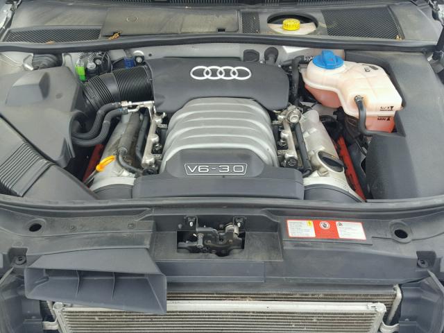 WAULT64B34N048293 - 2004 AUDI A6 3.0 QUA SILVER photo 7