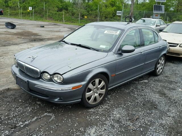 SAJEA51C54WD96314 - 2004 JAGUAR X-TYPE 3.0 GRAY photo 2