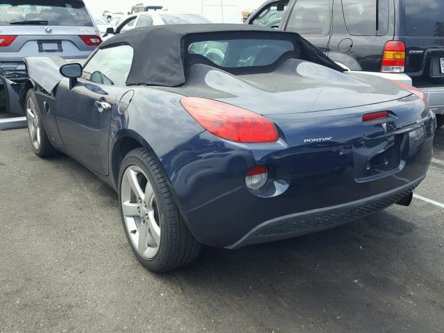 1G2MB33B16Y104442 - 2006 PONTIAC SOLSTICE BLUE photo 3