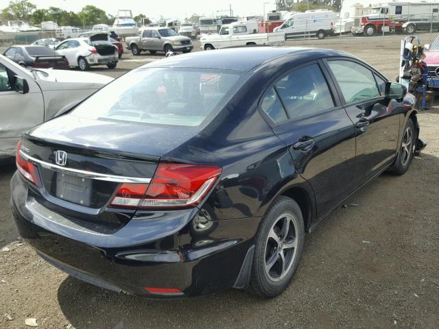 19XFB2F73FE243810 - 2015 HONDA CIVIC SE BLACK photo 4