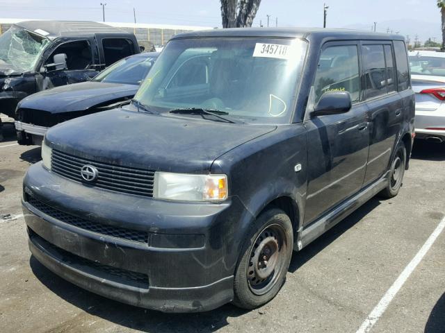 JTLKT334064090675 - 2006 TOYOTA SCION XB BLACK photo 2