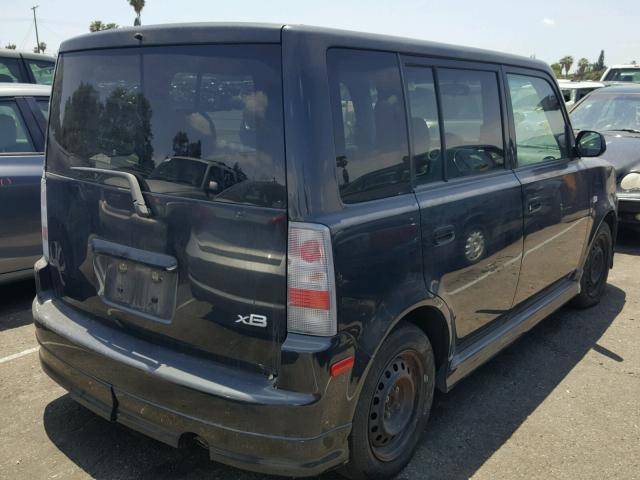 JTLKT334064090675 - 2006 TOYOTA SCION XB BLACK photo 4