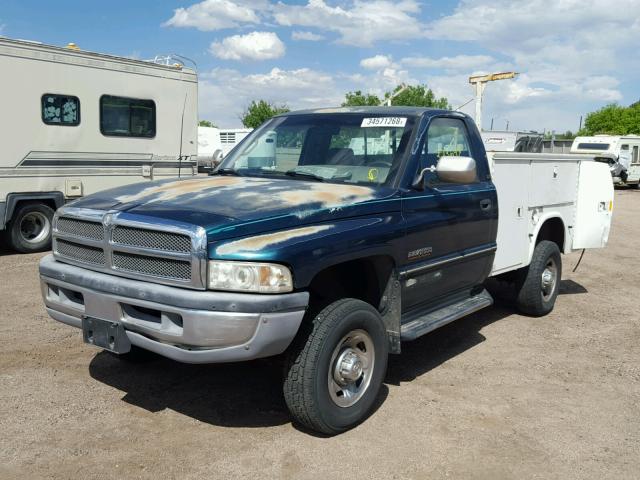 1B7KF26C1RS625822 - 1994 DODGE RAM 2500 GREEN photo 2