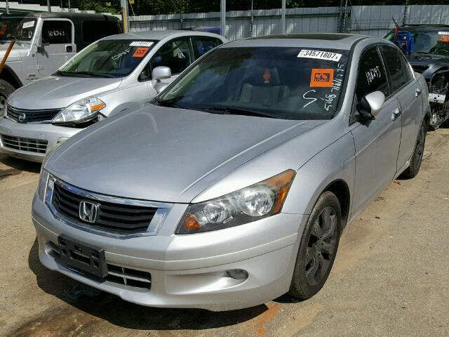 1HGCP36829A035168 - 2009 HONDA ACCORD EXL SILVER photo 2