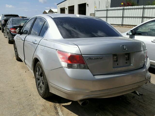 1HGCP36829A035168 - 2009 HONDA ACCORD EXL SILVER photo 3