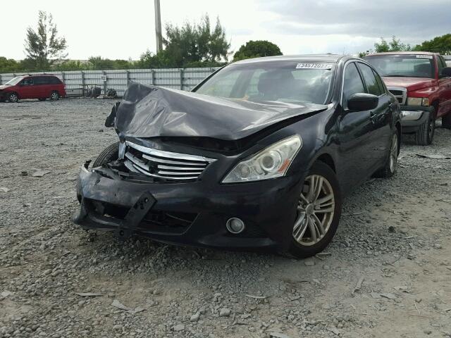 JN1CV6AP0AM202170 - 2010 INFINITI G37 BASE BLACK photo 2