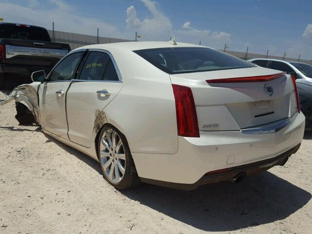 1G6AB5R36D0127143 - 2013 CADILLAC ATS LUXURY WHITE photo 3