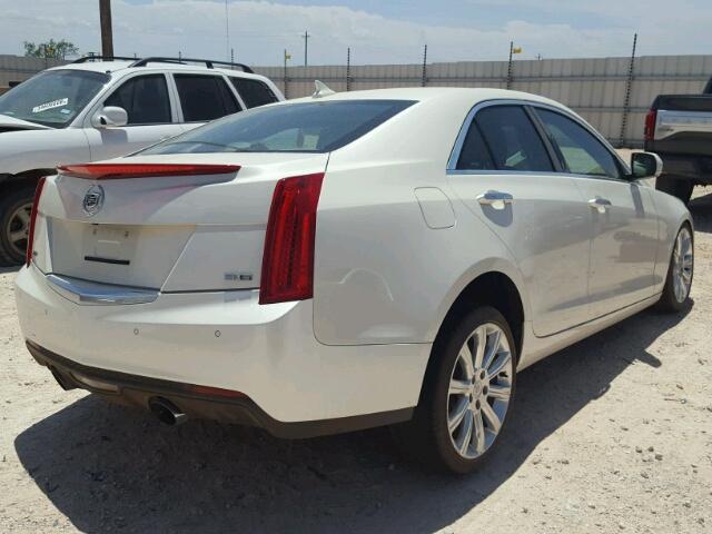 1G6AB5R36D0127143 - 2013 CADILLAC ATS LUXURY WHITE photo 4