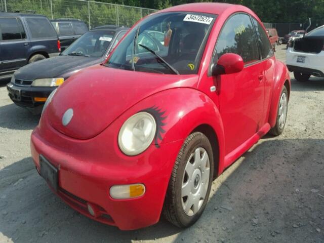 3VWCK21C32M454641 - 2002 VOLKSWAGEN NEW BEETLE 红色 照片 2