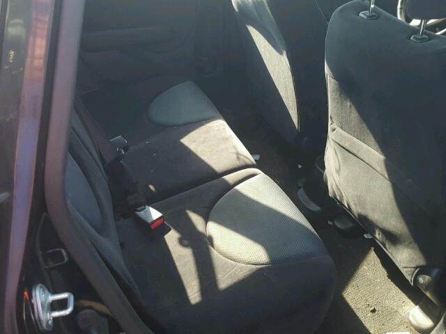 JHMGD38607S014944 - 2007 HONDA FIT S შავი ფოტო 6