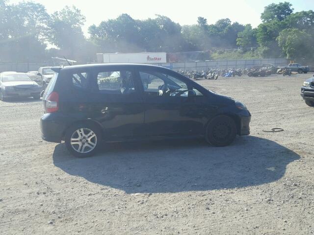 JHMGD38607S014944 - 2007 HONDA FIT S შავი ფოტო 9