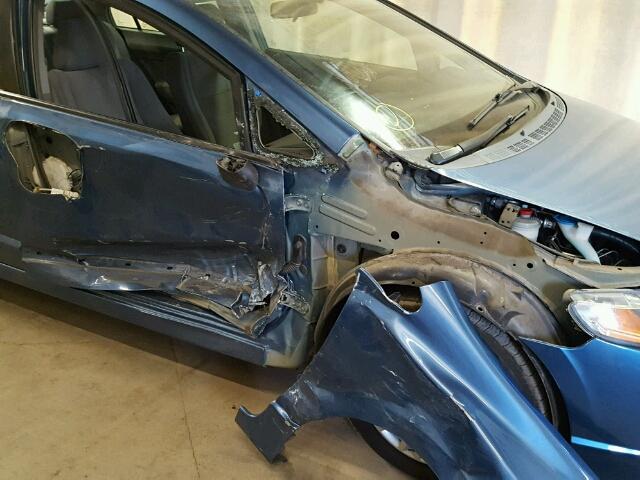 2HGFA16359H346733 - 2009 HONDA CIVIC VP BLUE photo 9