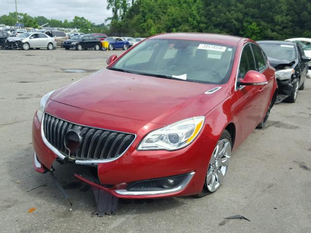2G4GK5EX4E9229480 - 2014 BUICK REGAL RED photo 2