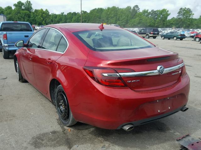 2G4GK5EX4E9229480 - 2014 BUICK REGAL RED photo 3