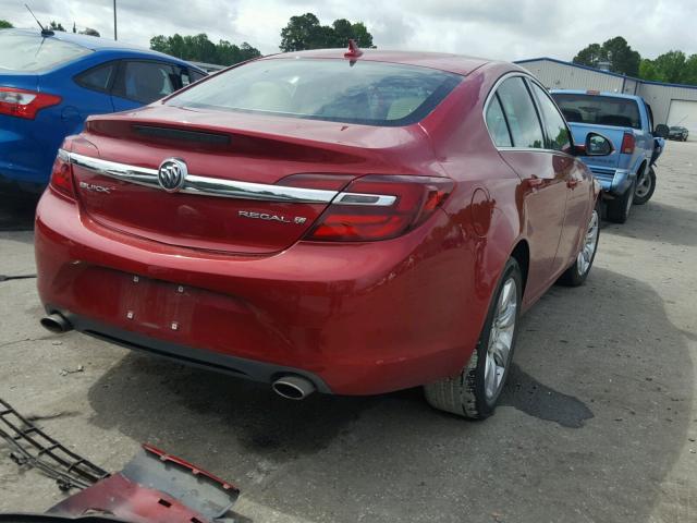 2G4GK5EX4E9229480 - 2014 BUICK REGAL RED photo 4