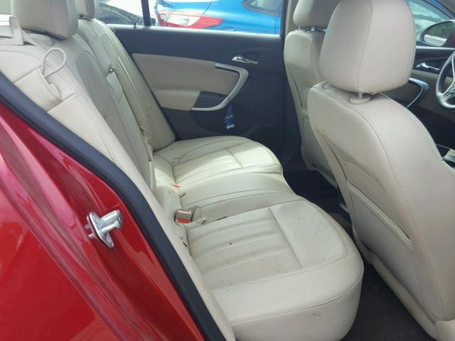 2G4GK5EX4E9229480 - 2014 BUICK REGAL RED photo 6