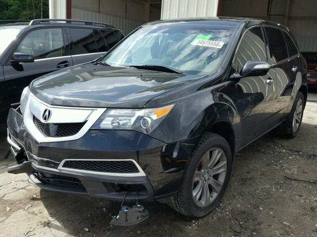 2HNYD2H59BH540684 - 2011 ACURA MDX ADVANC შავი ფოტო 2