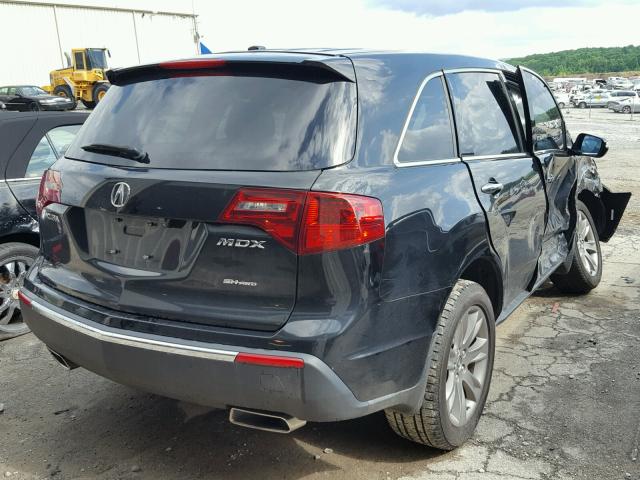 2HNYD2H59BH540684 - 2011 ACURA MDX ADVANC შავი ფოტო 4