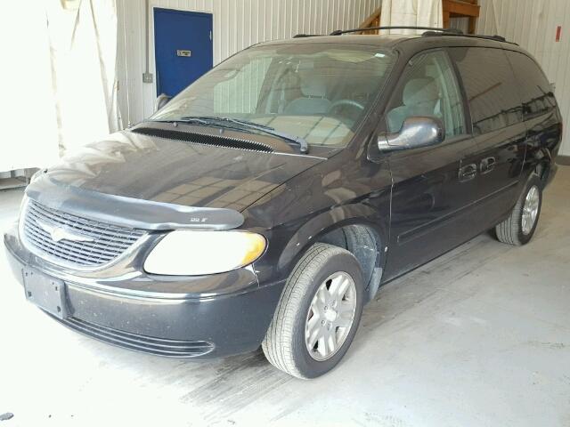 2C4GP44R84R591992 - 2004 CHRYSLER TOWN & COU BLACK photo 2