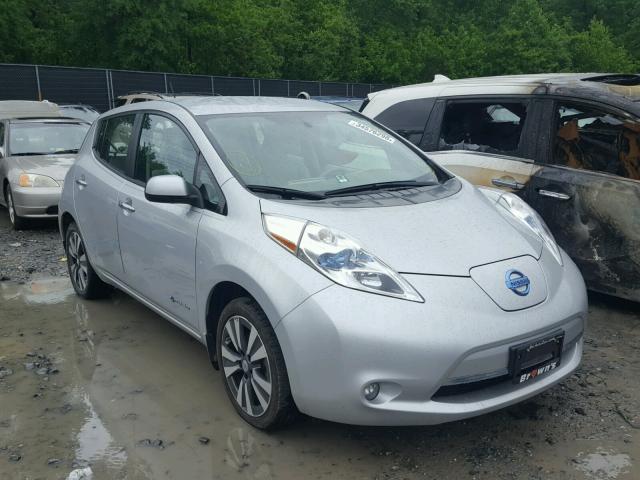 1N4AZ0CPXFC321589 - 2015 NISSAN LEAF S SILVER photo 1